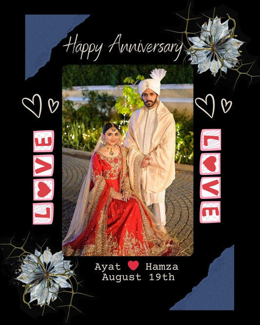 Wedding Anniversary Customized Frame