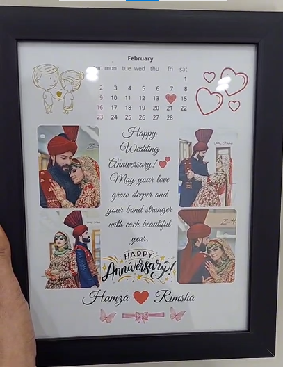 Wedding Anniversary Customised Frame for Your love ones